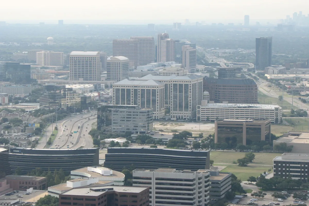The Addison, Texas skyline seen from a distance