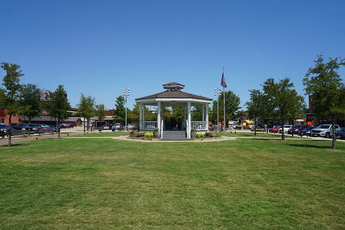 Carrollton Square in the historic downtown of Carrollton, Texas